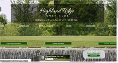 Desktop Screenshot of golfhighlandridge.com