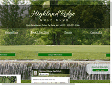 Tablet Screenshot of golfhighlandridge.com